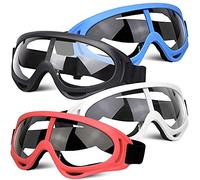 POKONBOY Lot de 4 lunettes de protection, lunettes de sécurité, masque facial compatible avec pistolets Nerf pour enfants, adolescents Game Battle (4 couleurs)