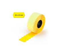 POKORNYS - 3000 étiquettes autocollantes pour étiquettes de prix (jaune / 26x12mm)