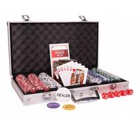 pokset Texas Hold'em aluminium 300 jetons