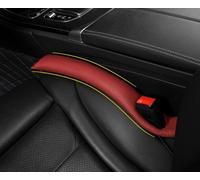 POKSRI 1P Remplissage latéral de siège de Voiture,Remplisseur Espace siège Cuir Vache véritable, Protège-Fente sièges Voiture, Cuir véritable, Évite Chute Petits Objets(vin)