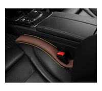 POKSRI 1P Remplissage latéral de siège de Voiture,Remplisseur Espace siège Cuir Vache véritable, Protège-Fente sièges Voiture, Cuir véritable, Évite Chute Petits Objets (café)