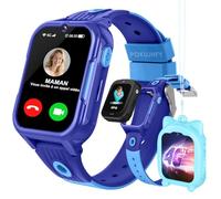 POKUJNFY 4G Montre Connectée Enfant GPS Tracker Appel Vidéo Téléphone SOS Whatsapp Jeux Caméra Podometre Mode École Réveil Podomètre Digitale Étanche Cadeau Montre Enfant pour Fille Garçon