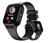 POKUJNFY Montre Connectée Enfant GPS Appels Téléphone SOS Contacts Chat | Réveil Lampe Torche Mode Classe Jeu IP68 Étanche Numérique Montre Enfant Filles Garçons Cadeaux