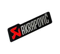 POKVEA Decal d'autocollant de Moto en Aluminium 3D for décoration de Moto de Silencieux d'échappement akrapovic (Color : 10cm Red)