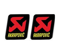 POKVEA Sticker Autocollant en Aluminium résistant à la Chaleur for Moto de Silencieux d'échappement akrapovic (Color : 2pcs SDK076)