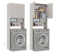 POLA - Armoire de Salle de Bain au-dessus du Lave-linge - Beige