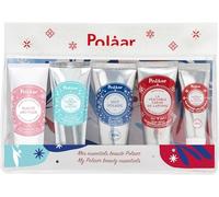 Polåar - Trousse Découverte formats voyage - Baume Démaquillant 20 ml + Crème Hydratante 20ml + Crème Nuit Revitalisante 15 ml + Crème Mains 25 ml + Baume Lèvres 10 ml - Naturel, Made in France