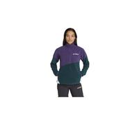Polaire 1 2 zip adidas terrex multi climawarm violet vert femme