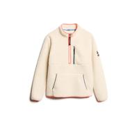 Superdry Sweat polaire Outdoor demi-zip Beige M Femme