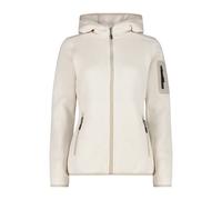 Polaire à capuche épaisse en maille chinée femme CMP Knit-Tech Blanc XL