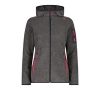Polaire à capuche CMP Knit-Tech gris rose femme - S