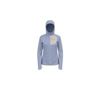 Polaire a capuche femme odlo ascent bleu gris