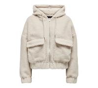 ONLY Femme Onltanja Teddy Hood Jacket CS OTW Veste, Pumice Stone, L EU