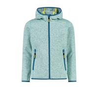 CMP - Veste Knit-Tech pour enfant avec capuche fixe, Eau-Lac-Limonade, 98