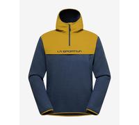 Polaire à capuche La Sportiva Guidance Sherpa Half Zip jaune bleu nuit - M
