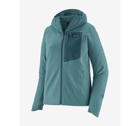 Polaire à capuche Patagonia R1 CrossStrata bleu femme - L