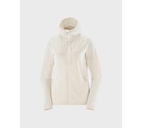 Polaire à capuche Salomon Essential Lightwarm Full Zip blanc perle femme - L