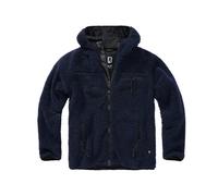 Brandit Veste homme Teddyfleece Worker Sweat à capuche zippé Bleu foncé Taille S