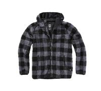 Polaire à capuche zippée Brandit Teddy Noir M
