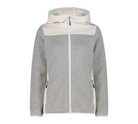 CMP - Women's Jacquard Knit Jacket Fix Hood - Veste polaire - 42 - b co gesso / antracite