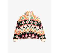 Polaire Superdry Super Soft Imprimé noir orange rose femme - L