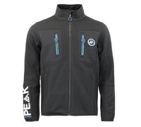 Polaire avec empiècements en softshell Peak Mountain Candy Noir XL