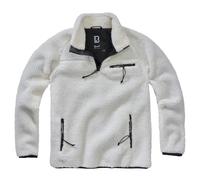 Brandit Veste Teddy Troyer Homme Blanc Taille L