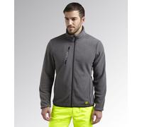 POLAIRE BROSSÉ DIADORA GRIS MÉTAL SWEAT PILE FZ - 172118 75070 XXL