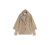 Polaire-cape douillette au look 2-en-1 col à revers femme Tom Tailor Beige 2XL