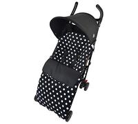 Polaire Chancelière/Cosy orteils Compatible avec UPPAbaby Polka Dot Noir