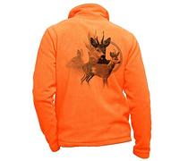 Polaire Chasse Orange personnalisé Brocard - Habit de Chasse Taille L