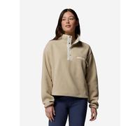 Polaire Columbia Helvetia II Cropped Half Snap beige blanc femme - M