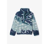 Columbia - Polaire demi-pressionnée -Enfant - Helvetia II Printed Half Snap Fleece Crushed Blue Sisters Everblue - Taille Enfant M - Bleu Bleu M