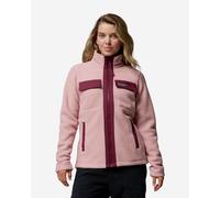 Columbia Juniper Peak Veste polaire fermeture éclair intégrale pour femme, rose gomme, vin riche, taille XL