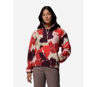 Polaire Columbia Sequoia Grove Printed Half Zip rouge beige femme - M