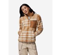 Polaire Columbia West Bend Quarter Zip II marron blanc femme - M