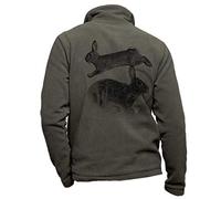 Polaire de chasse kaki personnalisé lapin - affaire de chasse taille XL