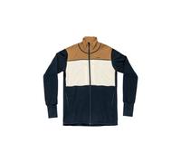 Polaire devold egga grid merino jkt beige bleu homme