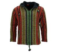 Polaire Doublé Brossé Gheri Coton Veste Capuche Cardigan Capuche Népal Classique