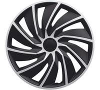 POLAIRE enjoliveurs Turbo 15 pouces black & silver