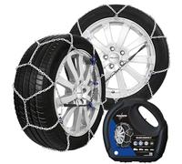 Polaire ESSENTIEL 9 - Paire de Chaines à Neige Traditionnelle Pour Pneu Auto - Très Bon Rapport Qualité Prix Sur Neige et Glace - Tension Automatique - Fournie avec sa Boîte de Transport et Gants