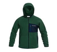 Polaire Fast Trek Overlay Hooded Columbia - Rain Forest/Coll Navy XL