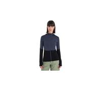 Polaire femme icebreaker merino 200 realfleece descender bleu noir