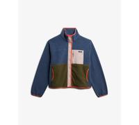 Polaire femme Superdry Colour Block Bleu M
