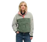 Superdry Super Soft Mash Up Henley Sweater Gris XS Femme
