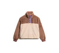 Superdry Super Soft Mash Up Henley Sweater Marron XL Femme