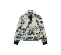 Superdry - Super Soft Printed Half Button Button Blue Peonies Aop - 12 - Polaire