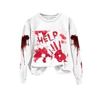 Polaire Femme Vetement Halloween Bleu De Chine Vêtements Pull Plaid Fantaisie Veste Sportswear À Capuche Sweat-Shirt Training Fitness Sweat Gilet Ete Sweatshirts Squelette C-Pastèque rouge M