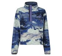 Polaire femmes Columbia HELVETIA II PRINTED CROPPED HALF SNAP FLEECE Bleu EU M