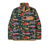 Polaire Lightweight Synch Snap-t Salmon Energy Green | Patagonia S